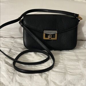 Marc by Marc Jacobs Black Crossbody Bag with Gold Accents